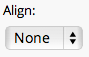 align drop-down