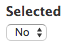 Selected drop-down