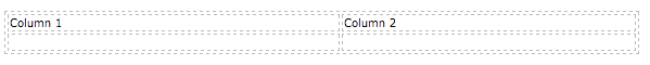 table with columns