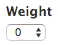 Weight drop-down